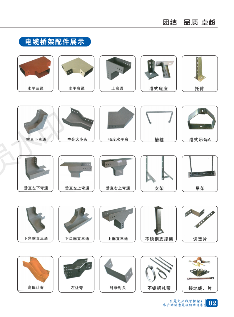 橋架規(guī)格型號(hào)大全(圖22) 電纜橋架配件表